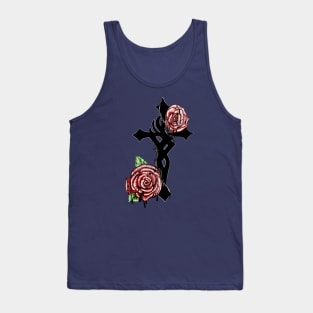 Blood and Roses Cross Tank Top